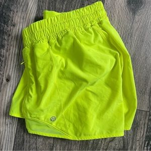 Hotty hot low rise 4in in highlighter yellow